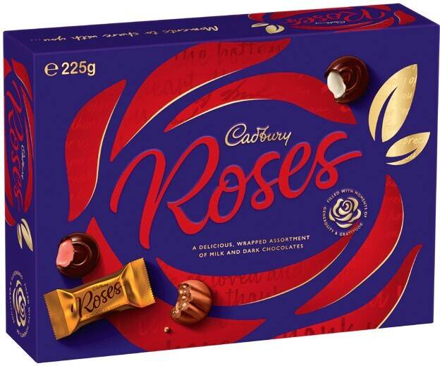 Cadbury chocolate roses 225g offer at IGA