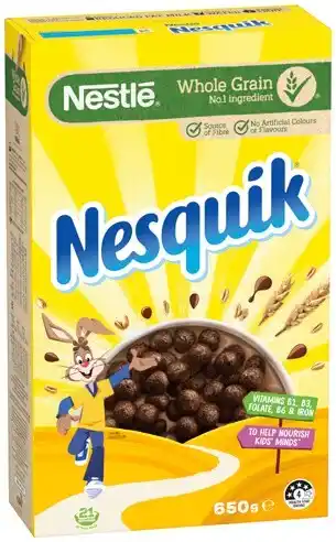 IGA Nestlé nesquik cereal 650g offer