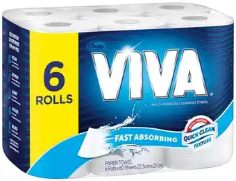 IGA Viva multi‑purpose cleaning towel 6 pack offer