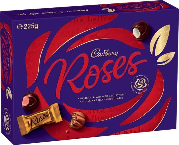Cadbury chocolate roses 225g offer at IGA