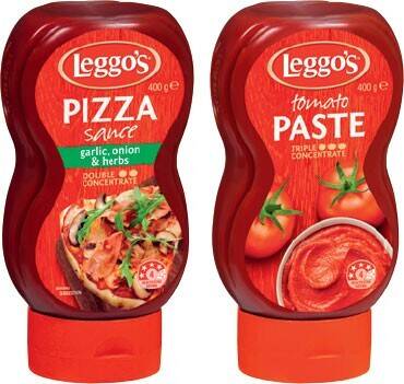 IGA Leggo’s tomato paste or pizza sauce 390-400g selected varieties offer