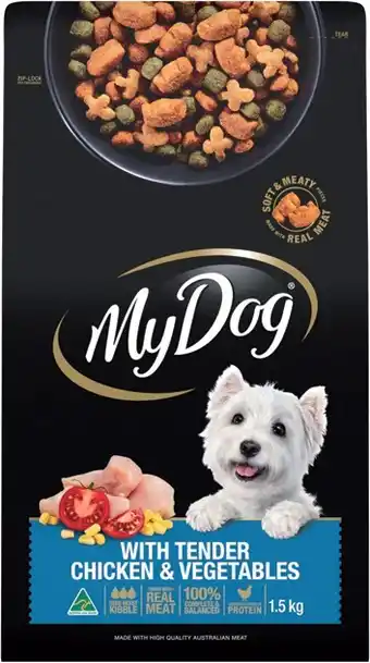 IGA My dog dry dog food 1.5kg selected varieties offer