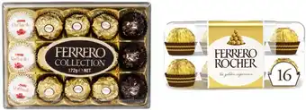 Coles Ferrero collection 15 pack gift box 172g or ferrero rocher 16 pack gift box 200g offer