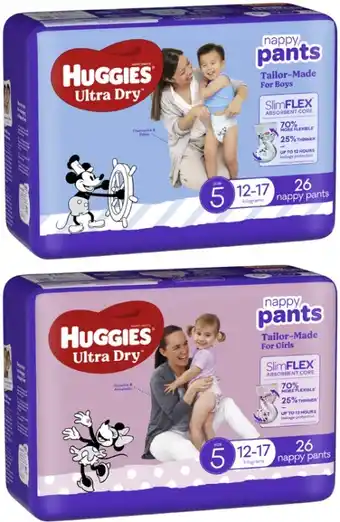 Coles Huggies ultra dry bulk nappy pants 24 pack-36 pack offer