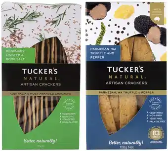 Coles Tuckers artisan crackers 100g offer