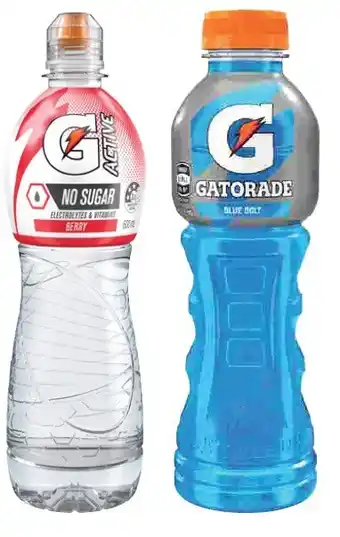 Coles Gatorade sports drink or g active water 600ml offer