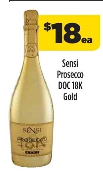 Liquorland Sensi Prosecco DOC 18k Gold offer