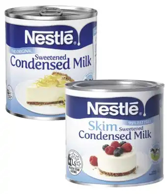 Coles Nestlé condensed milk 395g-410g offer