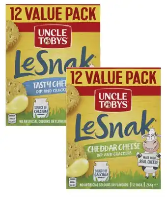 Coles Uncle tobys le snak value pack 264g offer