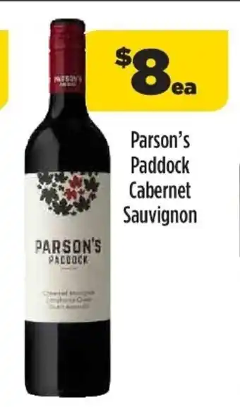 Liquorland Parson's Paddock Cabernet Sauvignon offer