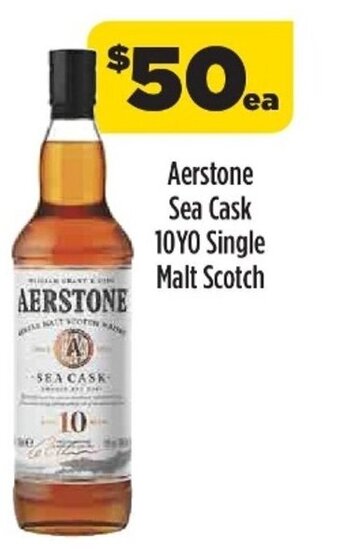 Liquorland Aerstone Sea Cask 10YO Single Malt Scotch offer