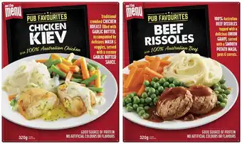 Coles On the menu plated meal 320g offer