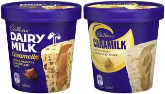 Coles Cadbury tub 460ml offer