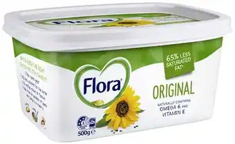 Coles Flora margarine 500g offer