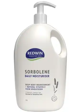 Coles Redwin sorbolene daily moisturiser 1.1 litre offer