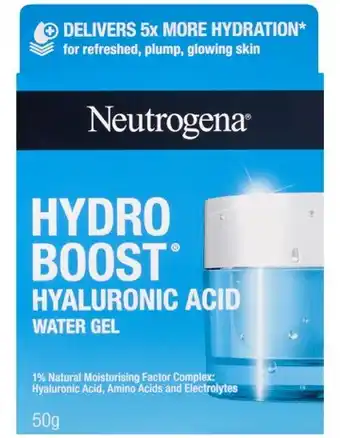Coles Neutrogena hydro boost hyaluronic acid water gel 50g offer
