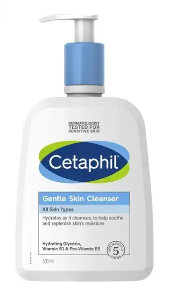 Coles Cetaphil gentle skin cleanser 500ml offer