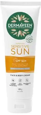 Coles Dermaveen sensitive sun sunscreen spf50+ 100g^ offer