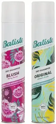 Coles Batiste dry shampoo blush or original 350ml offer