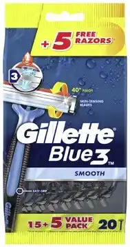 Coles Gillette blue iii disposable razors 20 pack offer