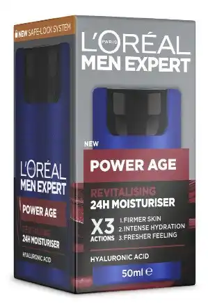 Coles L'oreal paris men expert power age moisturiser 50ml offer
