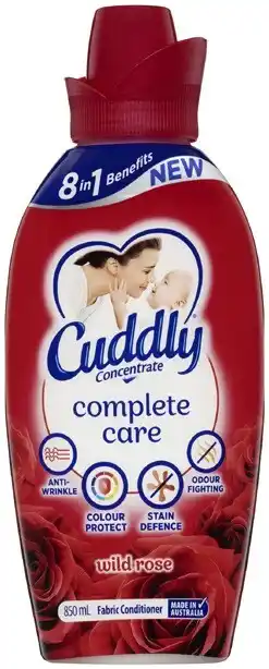 Coles Cuddly fabric conditioner 850ml offer