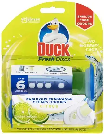 Coles Duck fresh discs toilet cleaner 36ml offer