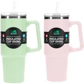 Coles Seymour's double walled stainless steel insulated cup 850ml offer