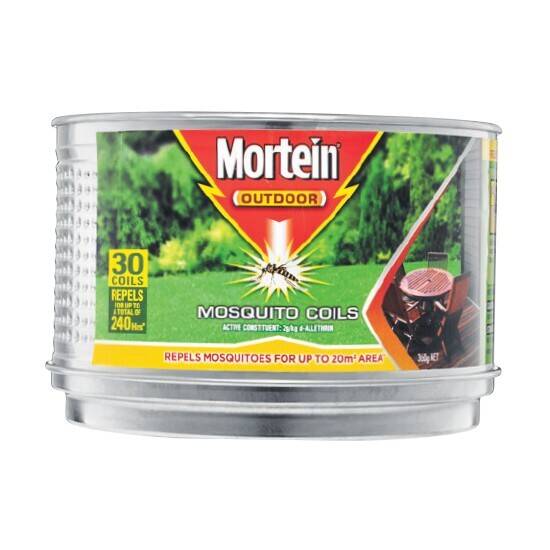 Mortein outdoor coil burner mosquito repellent pk 30 offer at Woolworths