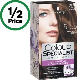 Woolworths Schwarzkopf colour specialist hair colour offer