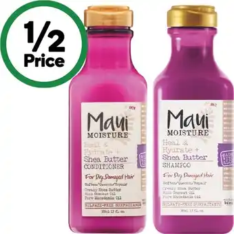 Woolworths Maui shampoo or conditioner 385ml offer