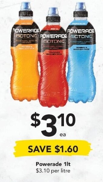 Drakes Powerade 1lt offer