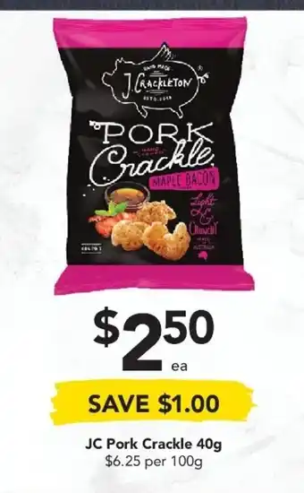 Drakes JC Pork Crackle 40g offer
