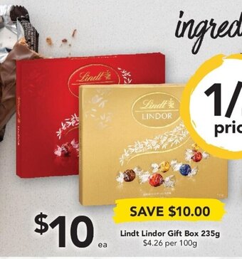 Drakes Lindt Lindor Gift Box 235g offer