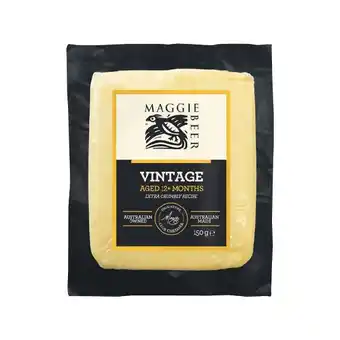 Woolworths Maggie beer cheddar varieties 150g – from the deli offer