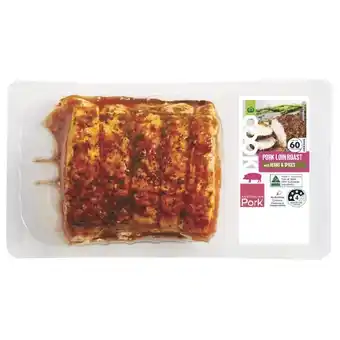 Woolworths Woolworths cook pork loin mini roast with herbs & spices offer
