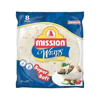Woolworths Mission wrap varieties 425-567g pk 6-8 offer