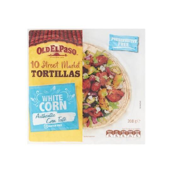 Old el paso white corn tortillas 208g offer at Woolworths