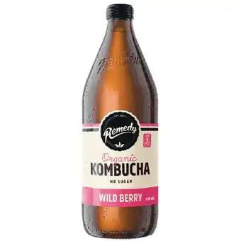 Woolworths Remedy kombucha 750ml offer