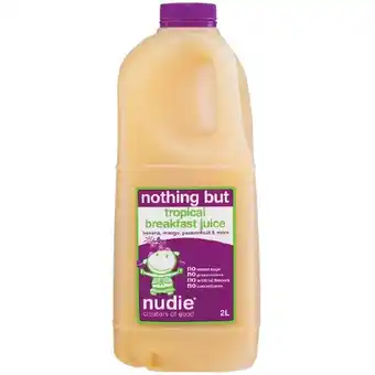 Woolworths Nudie juice 2 litre offer