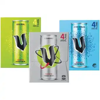 Woolworths V energy drink 4 x 250ml offer