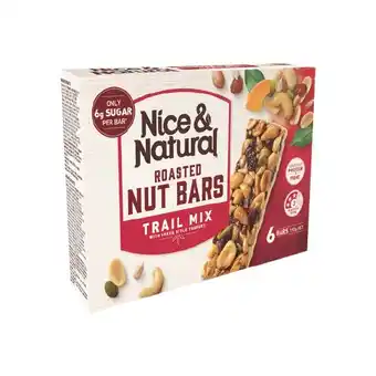 Woolworths Nice & natural nut bars 180-192g pk 6 offer