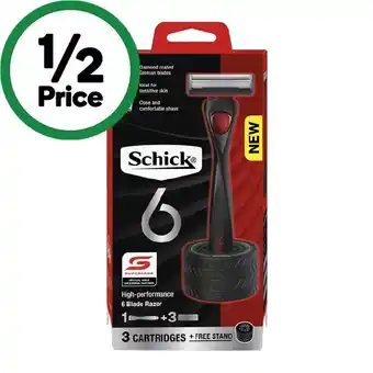 Woolworths Schick 6 high performance razor kit offer