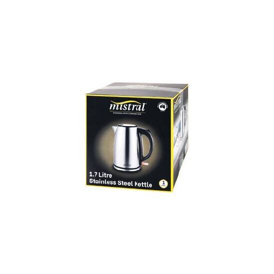 Mistral 1.7l stainless steel kettle offer at Woolworths