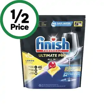 Woolworths Finish ultimate pro dishwasher tablets pk 46 offer