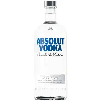 Woolworths Absolut vodka 1 litre offer