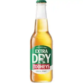 Tooheys extra dry bottles 24x345ml