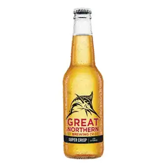 Woolworths Great northern super crisp lager bottles 24x330ml offer