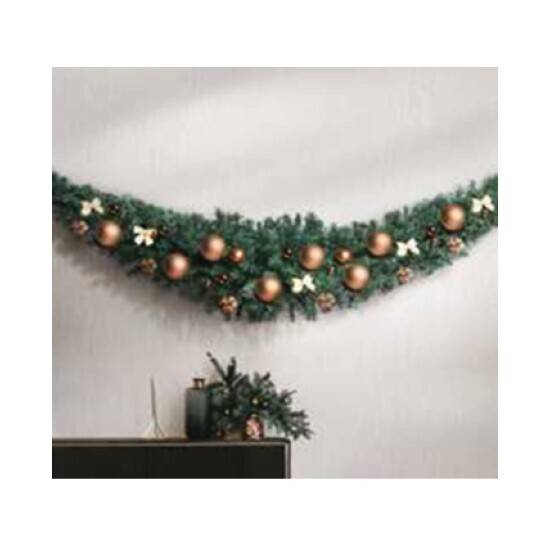 Woolworths Jingle jollys christmas garland 1.8m xmas tree decoration – green offer