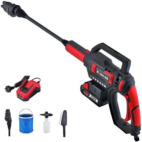 Woolworths Baumr-ag electric cordless pressure washer cleaner 20v battery pump gurney spray offer